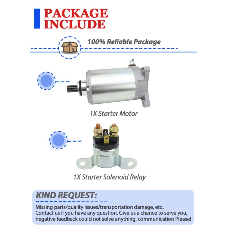 Motorsupermarkets Starter for Can-Am Bombardier Commander 800R All Models 2012-2020