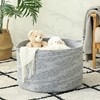 KAKAMAY Large Blanket Basket (20"x13"),Woven Baskets for storage Baby Laundry