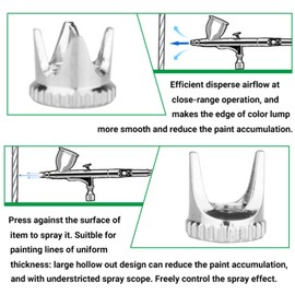 HUBEST 5pcs Universally Applicable Airbrush Needle Cap Replacement Part for Different Spraying Effects