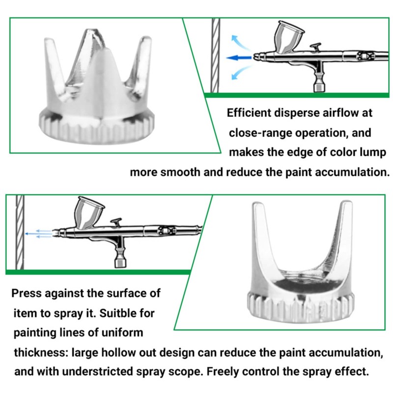 HUBEST 5pcs Universally Applicable Airbrush Needle Cap Replacement Part for