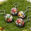 2026 World Cup National Flag Soccer Ball Keychain Set