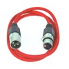 Paccs Microphone Cable 1 m Red XLR Male to XLR