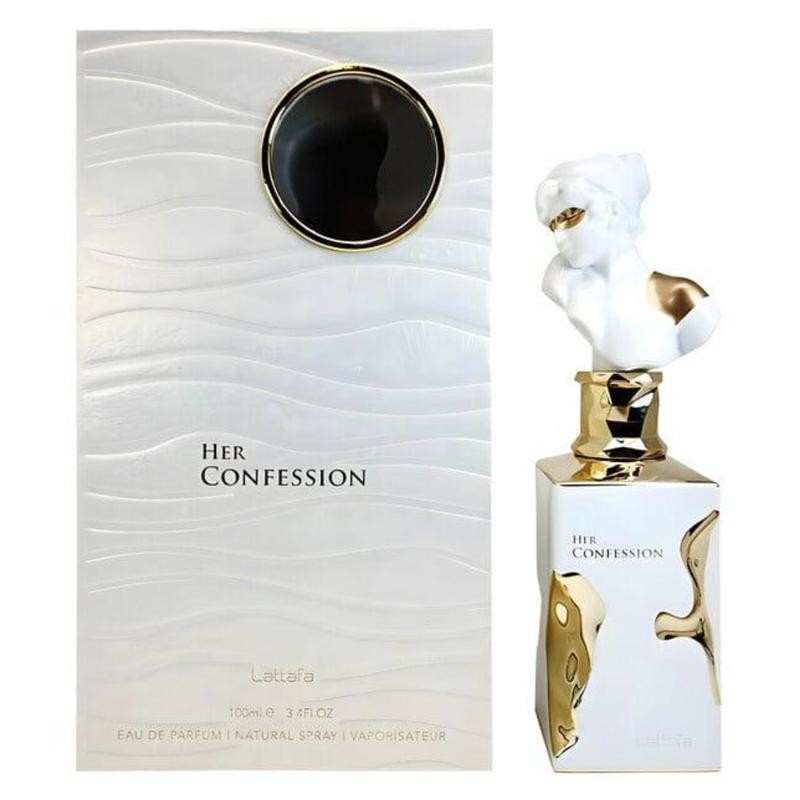 Lattafa Her Confession for Women Eau de Parfum Spray, 3.4