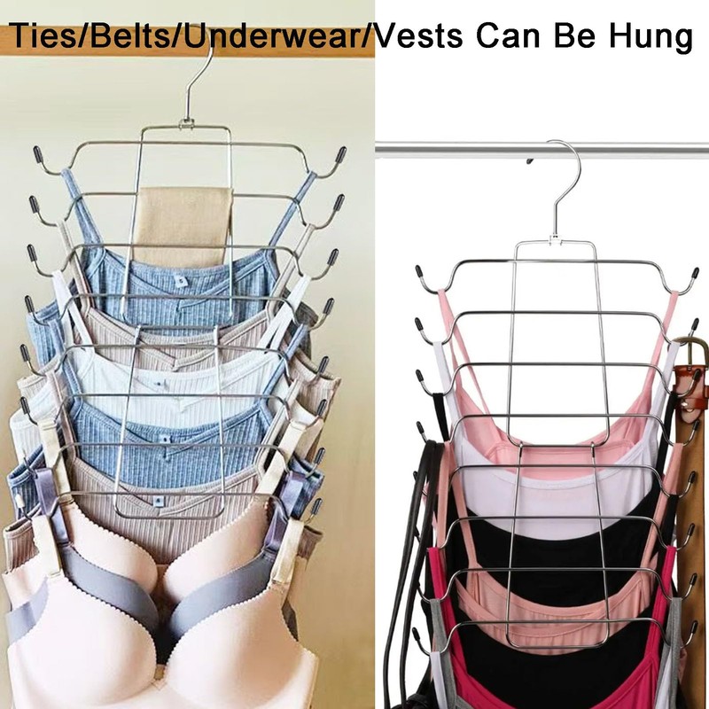 2 Pack Scarf Hanger,Leggings Hangers for Closet,360°Rotating Metal Belt Hangers