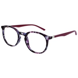 OPULIZE-Met 2 Paquete de gafas de lectura con bloqueo de luz azul Juegos de computadora Púrpura Claro Hombres Mujeres BB605C +1.00