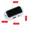ANKIA 2PCS Solar Power Fake Car Alarm LED Light, Simulated
