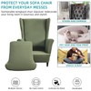 CRFATOP Polyester Wing Chair Covers 2 Piece Stretch Wingback Chair