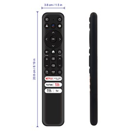AULCMEET RC813 FMB1 New Replace Remote Control fit for TCL Smart LED TV 65Q750G 75Q750G 85Q750G 85Q750G-CA 65QM850G 75QM850G 85QM850G 98QM850G 75QM850G