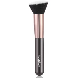 HAPPITON Flat Top Kabuki Foundation Brush - Synthetic Dense Bristles for Blending Liquid, Cream & Powder Makeup (MBS01)