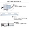 Litever Grow Light Strip Kit 36W with Timer, 4 pcs