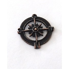 Nautical Compass Push Pins Set of 15pc Oil Rubbed Bronze