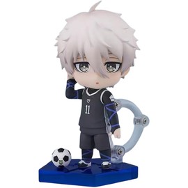 Shinji Kise,Nagi Seishiro,Mikage REO,Itoshi Rin‌ Figure, Movable q Version Replacement face Figurine 10cm/3.9inch PVC Model Statue Decoration Gifts (b)