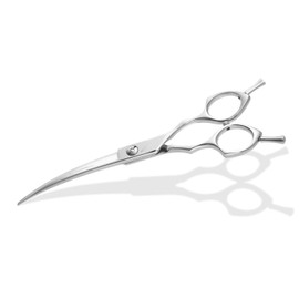 NOVOSACO 7-Inch Curved Dog Grooming Scissors - Professional Dog Grooming Scissors - Pet Grooming Scissors - Two-way Curved Grooming Scissors For Dogs, Cats