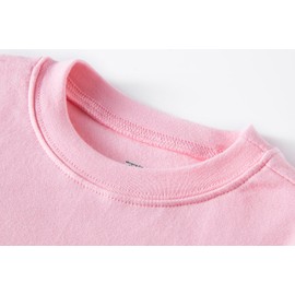 Winging Day Toddler Kids Girls Boys Soft Comfy Cotton Thermal Underwear Solid Color Pink Sleepwear Pajamas Pjs 2pcs Set Size 18-24M