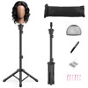 Womnwomn Wig Stand Tripod, 50 Inch Adjustable Mannequin Head Stand,
