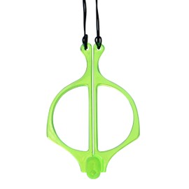 Eyekepper Handhold Magnifier Folding Reading Glasses Metalless Screwless Readers with Neck Strap - Light green +2.00