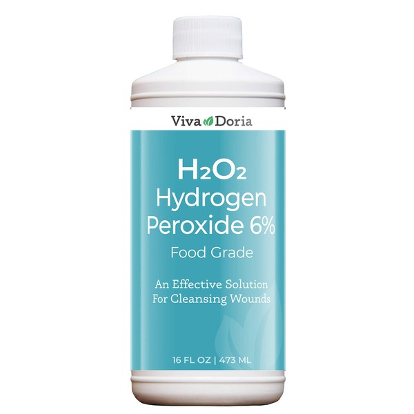 Viva Doria Hydrogen Peroxide 6 Percent, 20 Volume, Food Grade, 16 Fluid Ounce