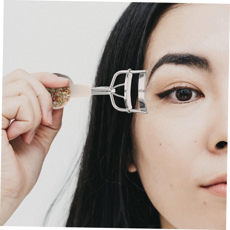 WOONEKY Rhinestone Eyelash Curler Wide Mouth for Eyelash Separator Tool