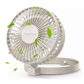 SMARTDEVIL USB Desk Fan, 2 Speeds Small Personal Desk Fan, 90° Rotate Portable Foldable