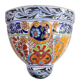 Generic Talavera Extra Large Wall Planter - 12.0 Inch x 11.75 Inch