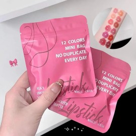 12pcs 12-colors Sweetheart Cocoa Capsule Lipstick Set Mini