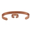 Beach Gypsy's Therapeutic Copper Bracelet and Ring set PURE Copper