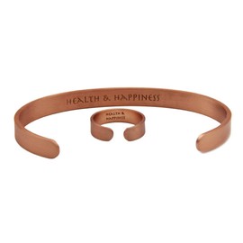 Beach Gypsy's Therapeutic Copper Bracelet and Ring set PURE Copper with 10 powerful Neodymium Magnets