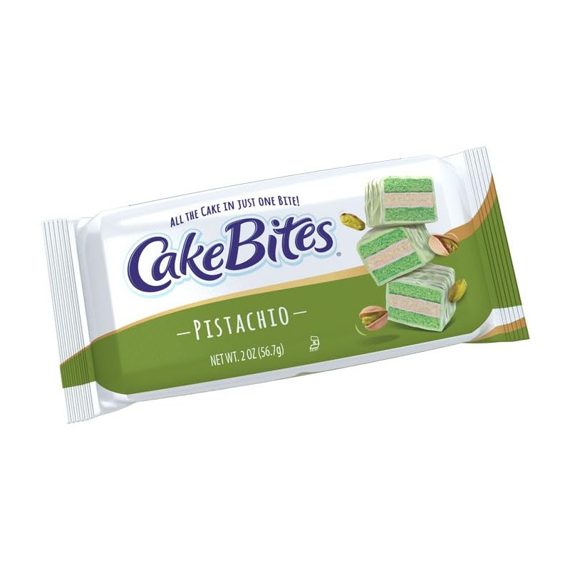 CakeBites Pistachio, 4-2OZ Grab & Go packs (8 OZ Box)