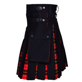 UFS Kilts- Utility Kilt for Men Cotton & Tartan Size 30-66'' (Wallace 36)