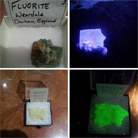 HQRP Professional 365 nM 9 LED Flashlight Blacklight for Rocks Stones Illumination Glow Fluorescence