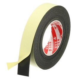 PATIKIL 1 3/16 Inch x 33 Ft Weather Stripping Door Seal Strip, 1mm Thick EVA Self Adhesive Foam Seal Tape for Door Window Insulation, Black