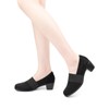 VJH confort Women’s Heeled Shoes, Comfortable Elastic Low Block Chunky
