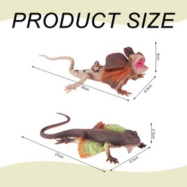 GDFHBD 2 Simulated Lizard Models, Children'S Toys, Teaching Supplies, Which Can Be Used For School Teaching, Desktop Ornaments, And Photo Props.