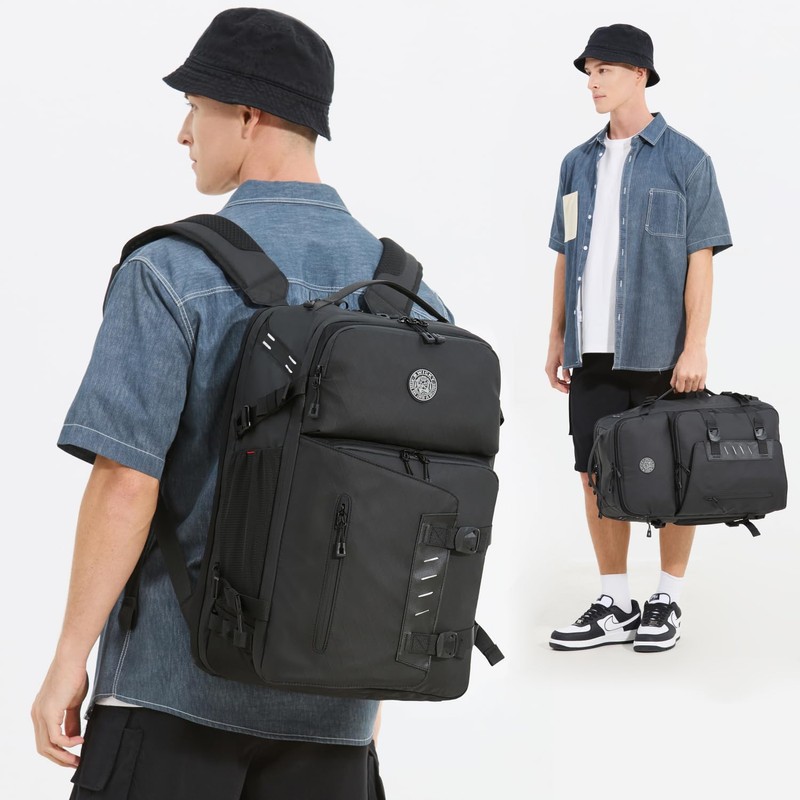 SWICKY Travel black Laptop backpack 37L ，carry on Flight Approved