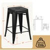 Yaheetech 24 Inch Metal Barstools Set of 4, Counter Height