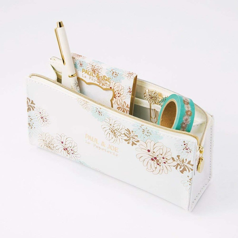 Marks PAJ-PEC7-WH Pen Case M2 Chrysantheme, White, Paul & Joe