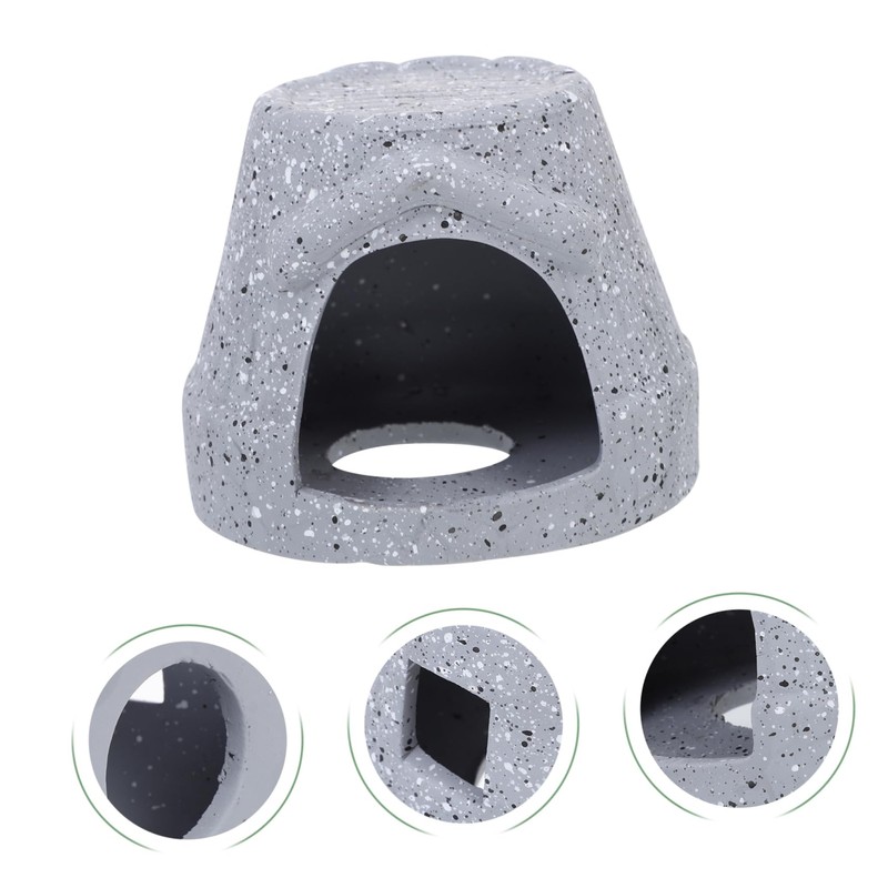 Sosoport Ornamental Shrimp Tank Aquarium Cave Fish Tank Accessory Fish