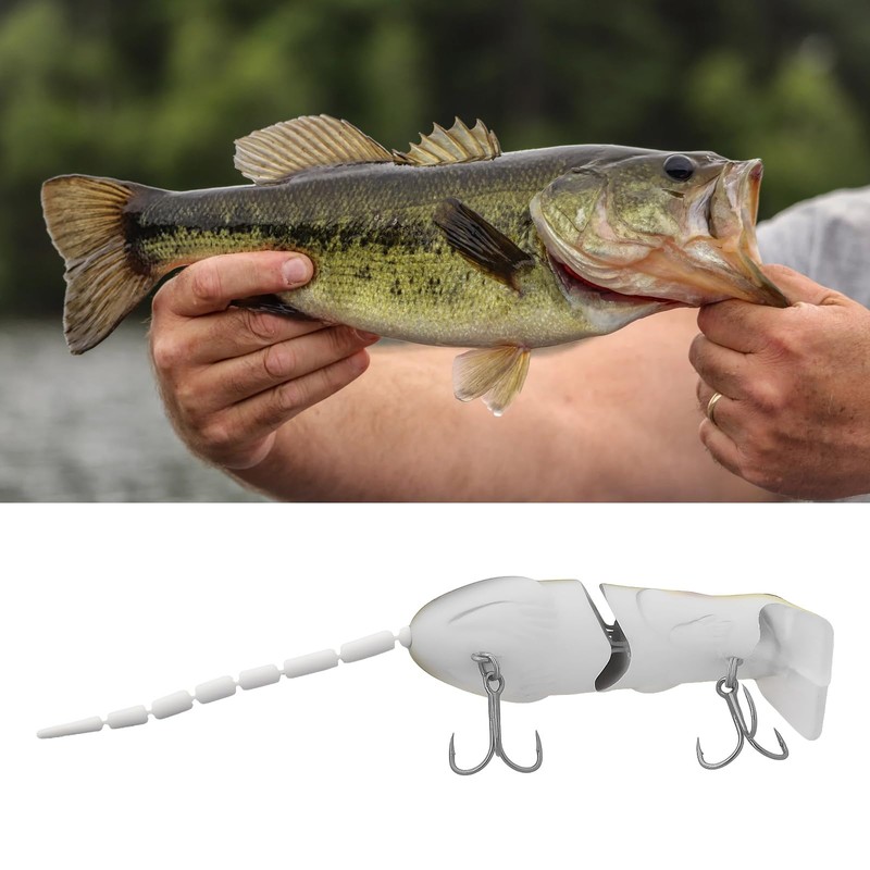 eMagTech 2pcs Rat Mouse Swimbait 15g 15.5cm Topwater Jointed Crankbait