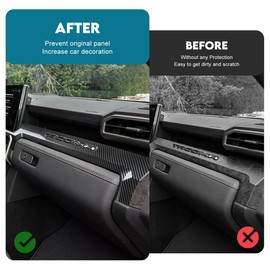 INTGET Dashboard Panel Cover for 2024 2025 Toyota Tacoma Accessories ABS Plastic Interior Decoration for Tacoma SR/SR5/TRD PreRunner/Sport/Off-Road (with 14inch Screen)