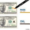 Nadex Counterfeit Pen, Easy Swipe - Gold for Real, Black
