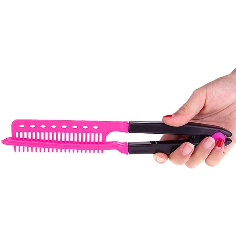 Peine de pelo anti-estática en forma de V peine del