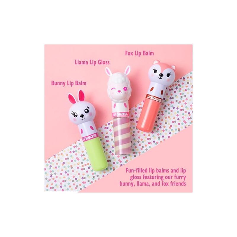 Lip Smacker Lippy Pals 3 Pack Lip Kit- Unicorn/Panda/Kitten Foxy