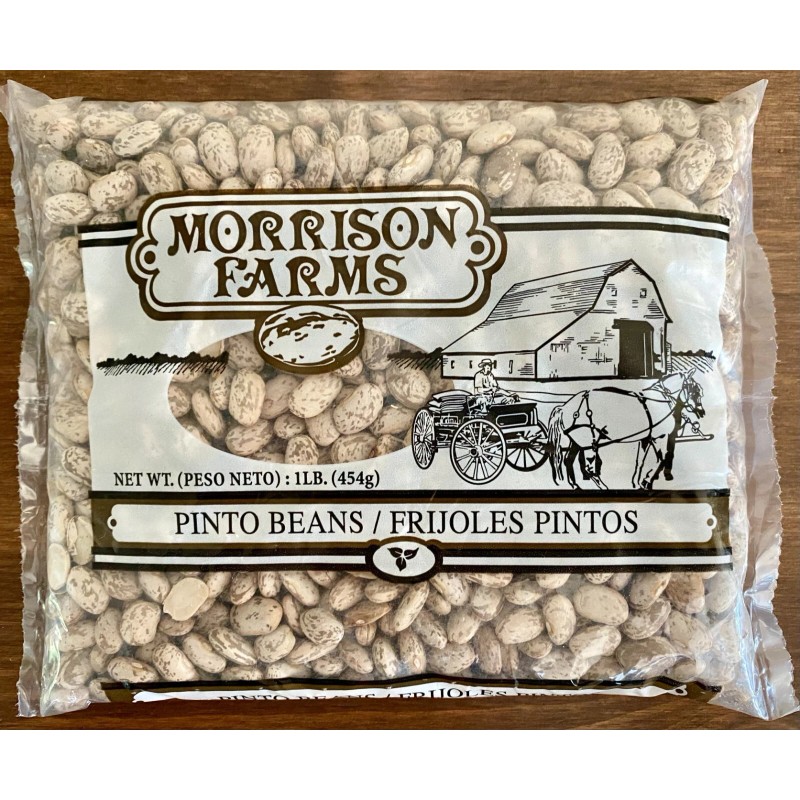 Morrison Farms Bulk Pinto Beans, 1lb bags, Triple Washed, Non-GMO,