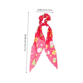 TOVINANNA 5pcs Xmas Headband Christmas Accessories Christmas Hair Rope Snowflake Design