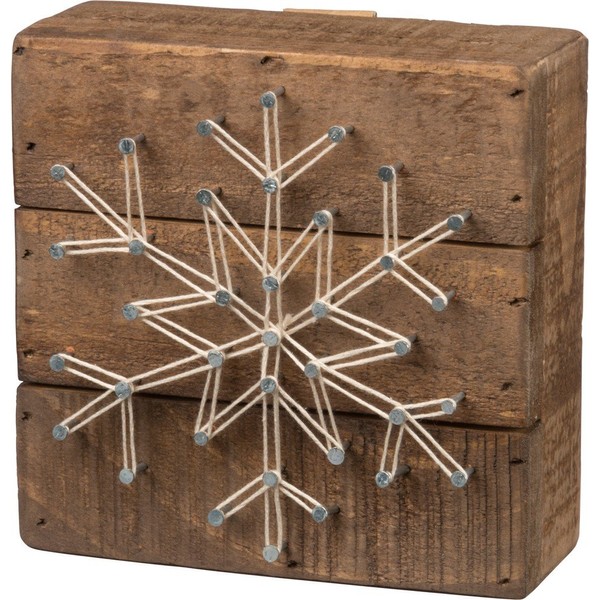 Primitives by Kathy Christmas-Themed String Art, Snowflake