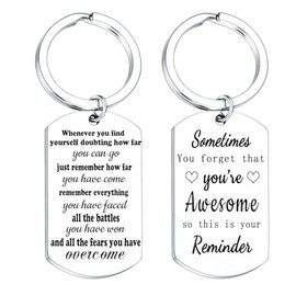 Inspirational Gifts For Men Women Mindfulness Gifts For Him Her Get Well Soon Gifts Positive Keyring Sometimes You Forget You Are Awesome Keyring