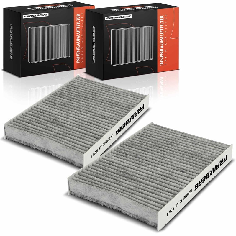 Frankberg 2x Cabin Air Filter Pollen Filter with Activated Carbon
