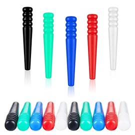 MFCGHXR 15 Pieces Plastic Cribbage Pegs Tapered Board Pegs Replacement for Cribbage Traditional Board Game, 3 Piece of Each Color(5 Colors)
