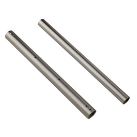 gotonovo Brushed Nickel Bathroom Shower Faucet Adjustable Rod Fittings Wall Mount Extension Tube 11 Inch Expandable to 21 Inch Shower Faucet Kit Full Brass Construction