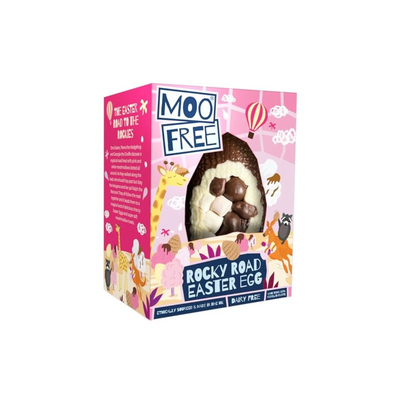 Moo Free Natural Rocky Road Easter Egg 85g